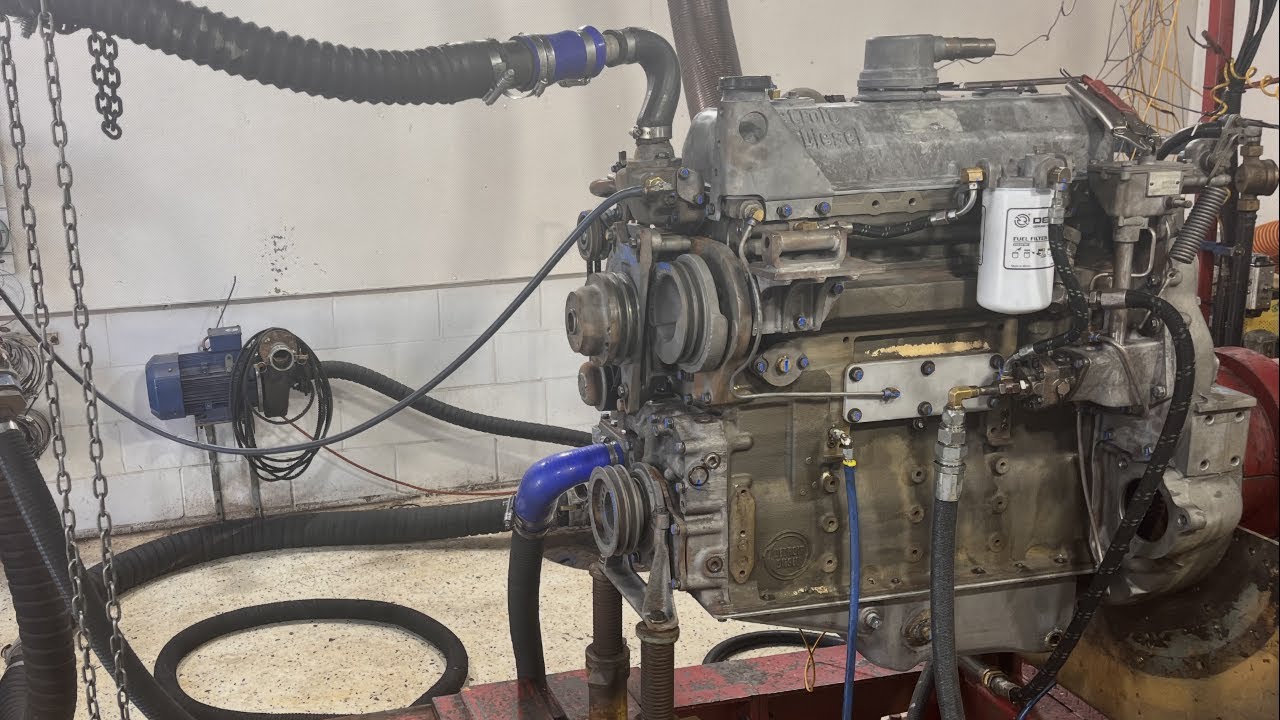 DETROIT DIESEL 4-53T DYNO RUN WITH PULLDOWN TEST.