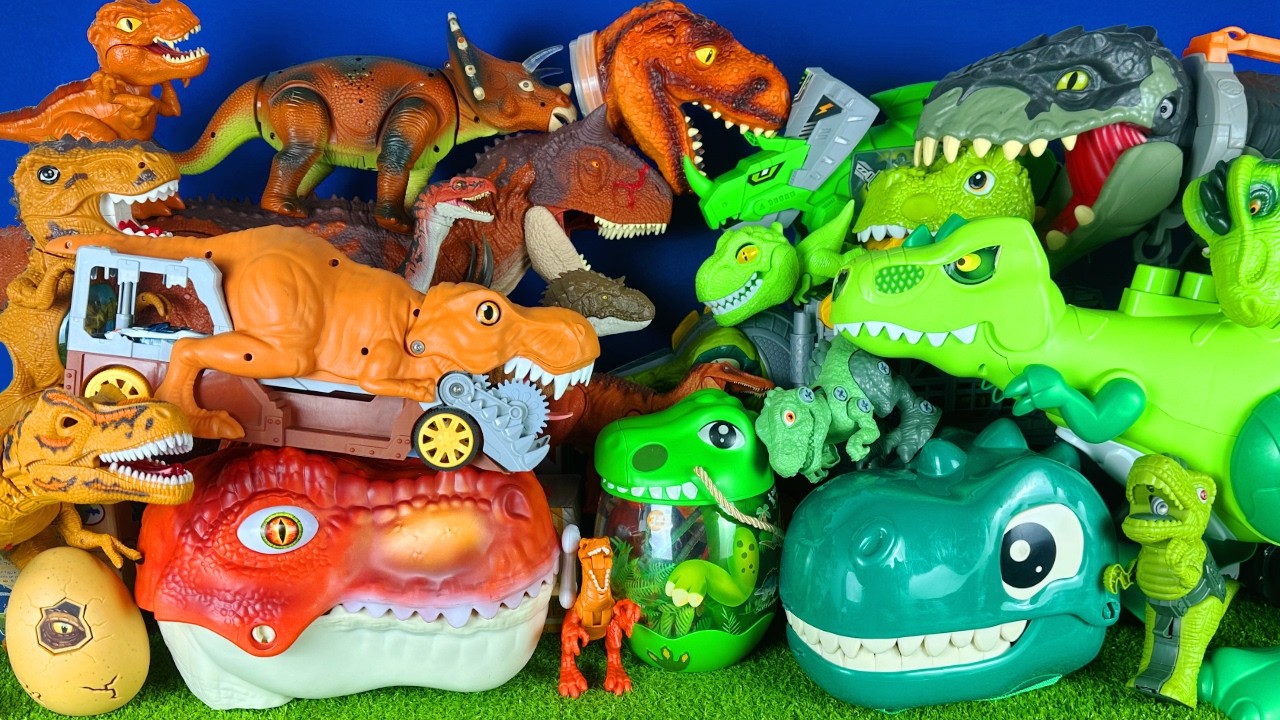 Jurassic World Unboxing Review Asmr Dinosaur T-rex Giganotosaurus Quetzalcoatlus Torosaurus Egg Zuru