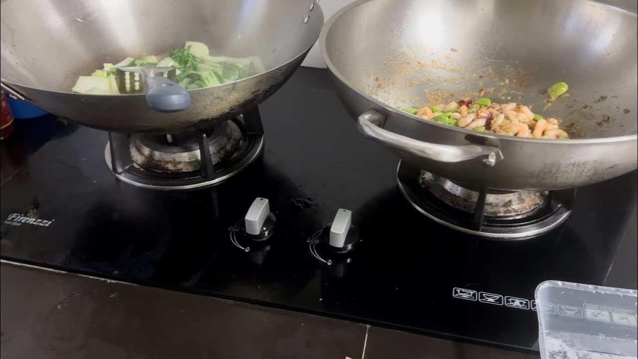 Masak sambal udang petai/sayur sawi