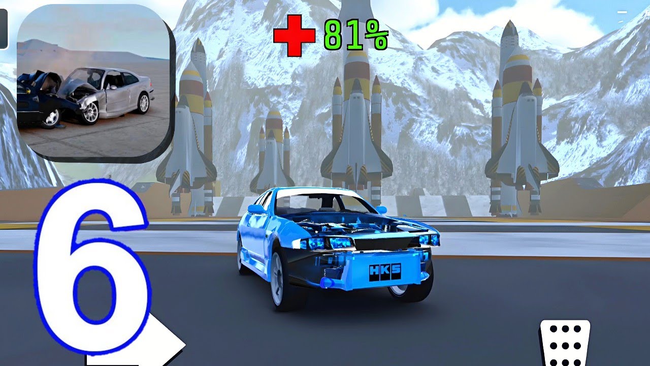 Car Crash Royale - Gameplay Walkthrough, Mount Map (iOS, Android)