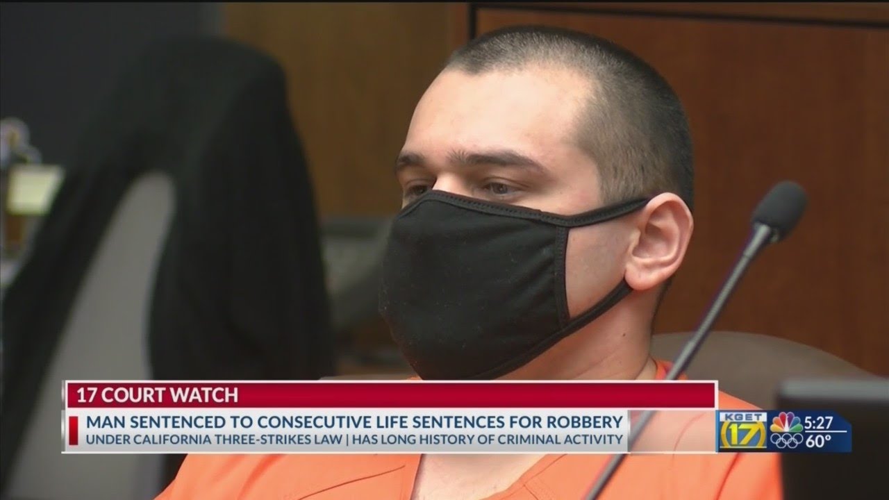 Man sentenced to consecutive life terms for 2018 robbery under 3 strikes law