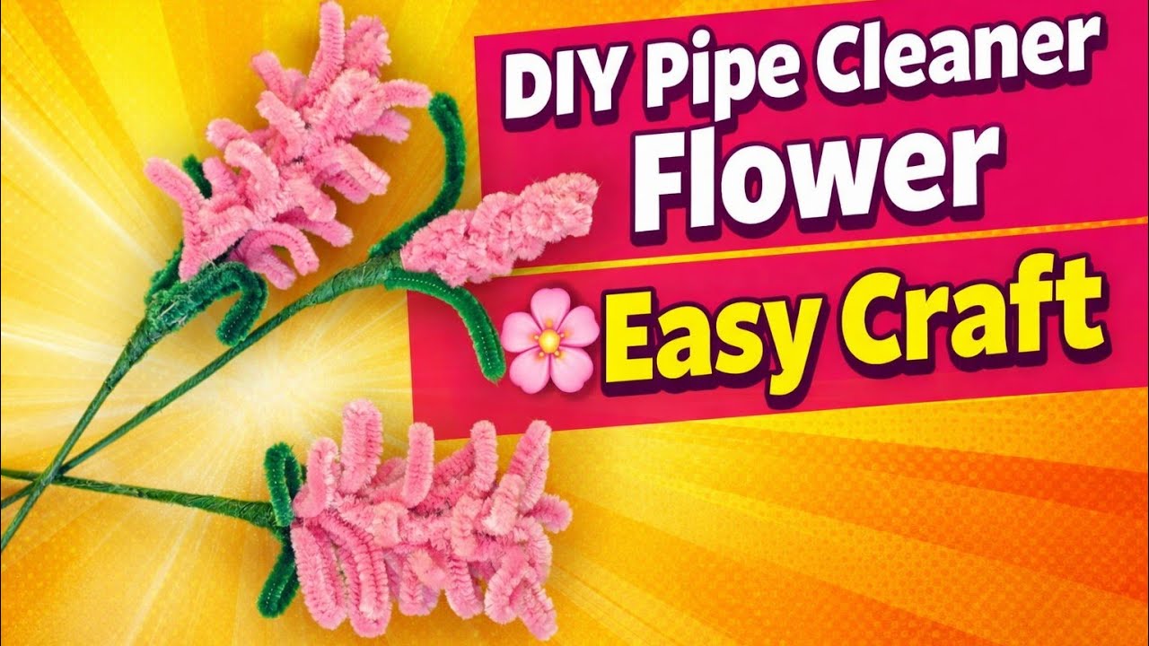 How to make DIY pipe  Cleaner  flowers/Easy  make Beautiful  flower from pipe ❤️🧿