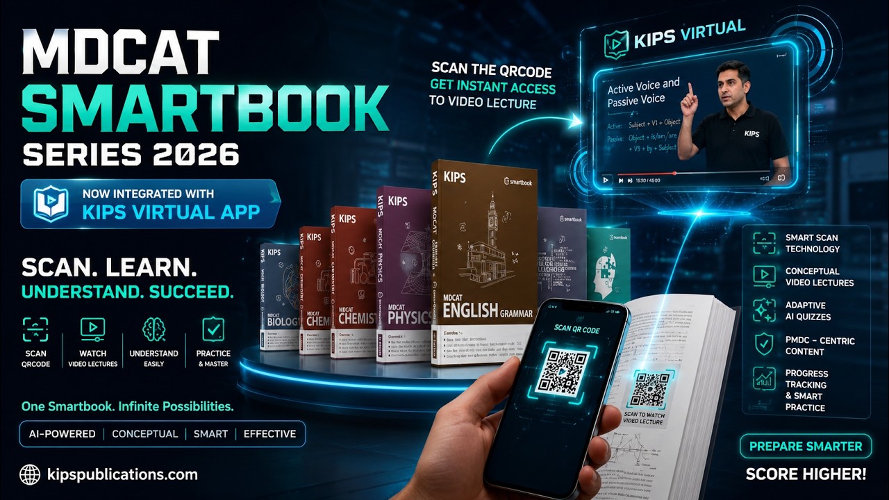 KIPS MDCAT Smartbook Series 2026 | AI-Powered MDCAT Preparation with KIPS