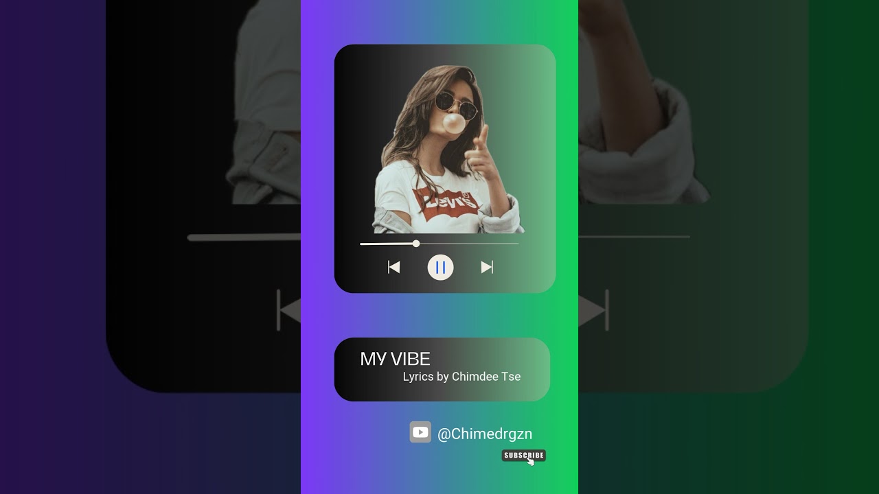 &ldquo;My vibe&rdquo; lyrics by Chimdee Tse