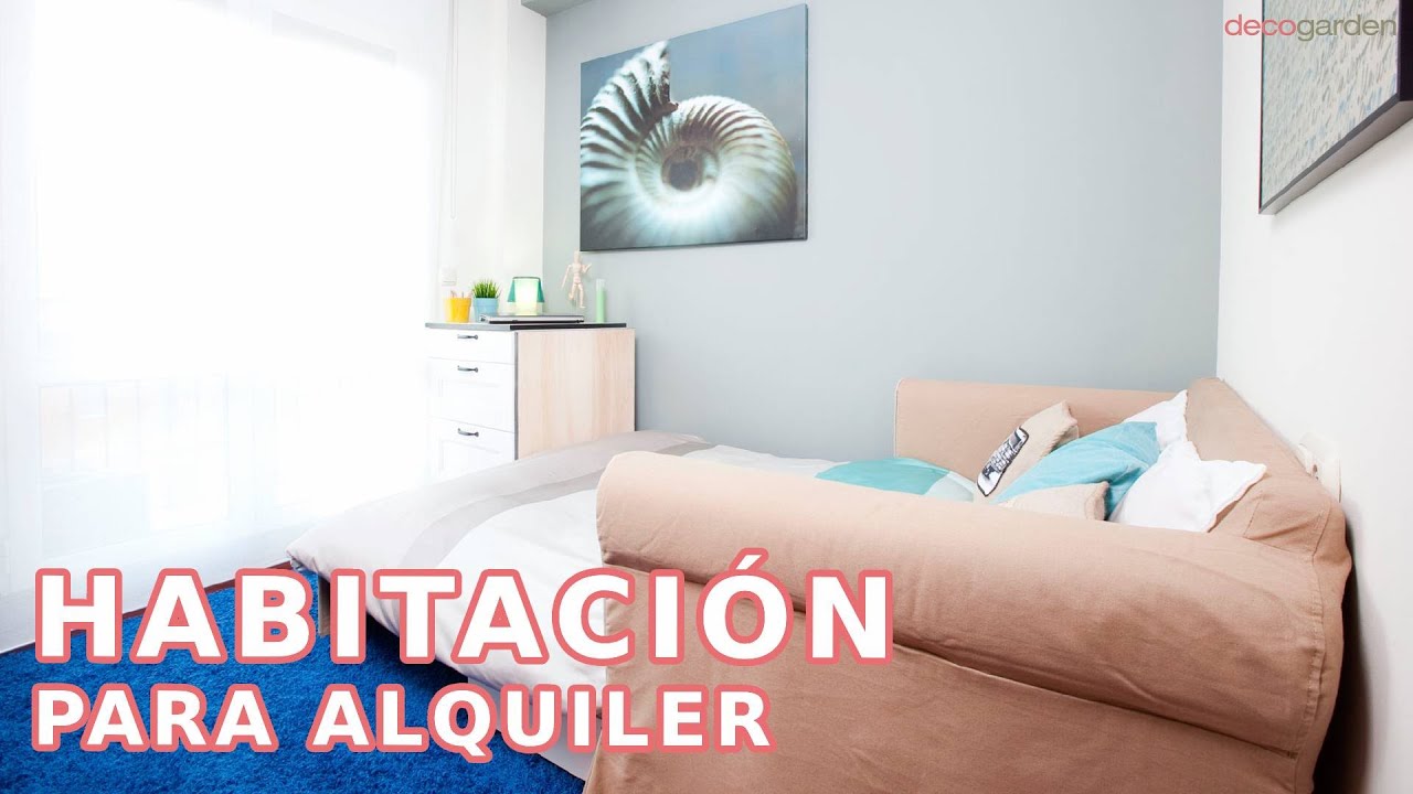 Decoramos una HABITACIÓN para ALQUILAR, con mesita plegable y sofá cama // Decogarden