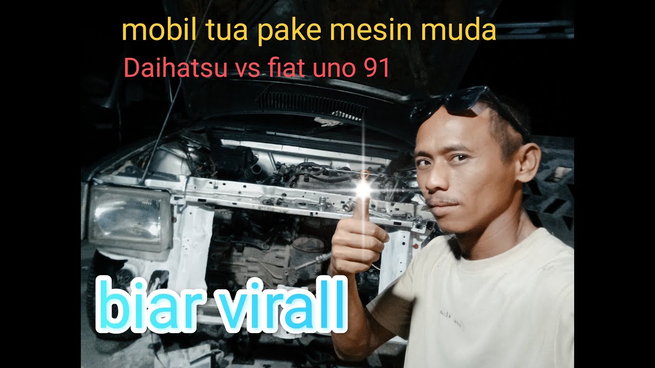 modifikasi mesin mobil daihatsu sirion di pake ke mobil jadul fiat uno