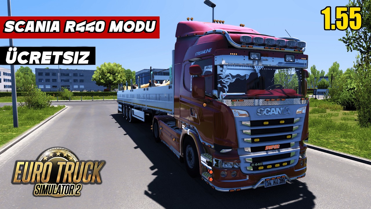 EFSANE SES! - MODİFİYELİ SCANİA R440  MODU - ( 1.55 )ETS 2 Mod G29