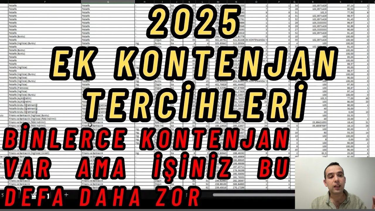 2025 YKS Ek Kontenjan Tercihleri Başladı! Doğru Strateji Kurmazsan Kaybedersin Yatay geçiş taktiği?