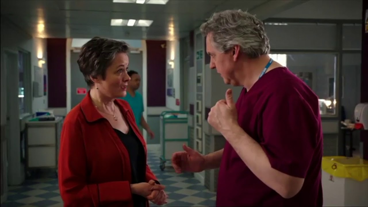 Holby City s20 e29 Serena and Jason scenes