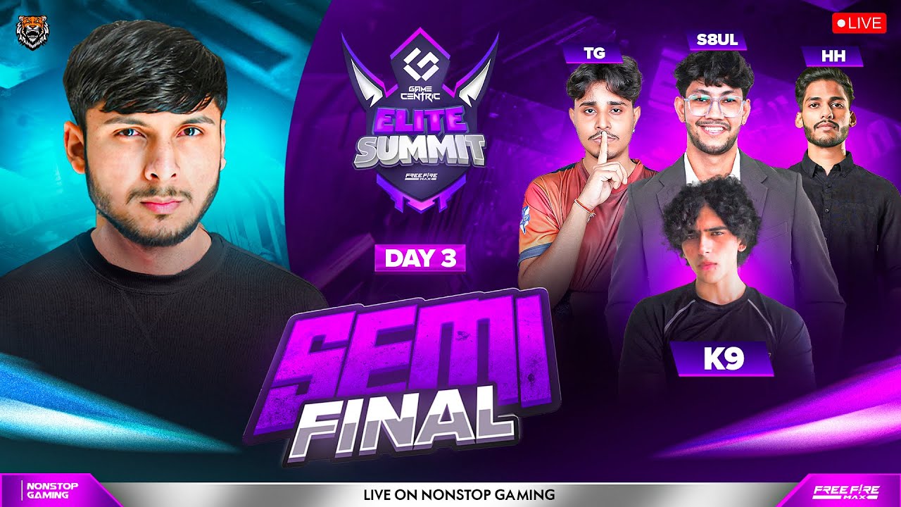 ELITE SUMMIT SEMI FINAL DAY-3 GRP AxB 🔥💀 || TG, S8ULELITE, HH, K9, CRUST, OLYMPIANS  #nonstopgaming