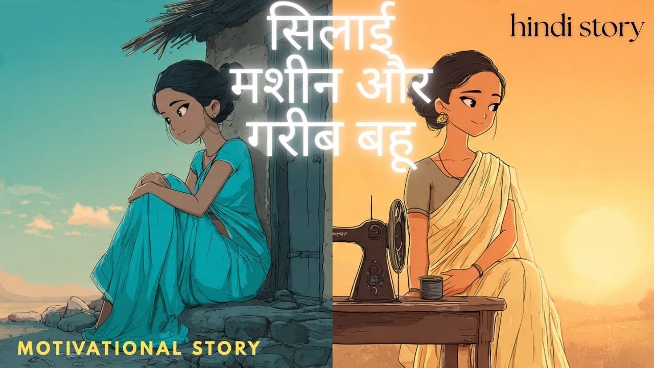 पुरानी सिलाई मशीन ने बदल दी गरीब बहू की जिंदगी | Animated Kahani | Emotional Hindi Story |