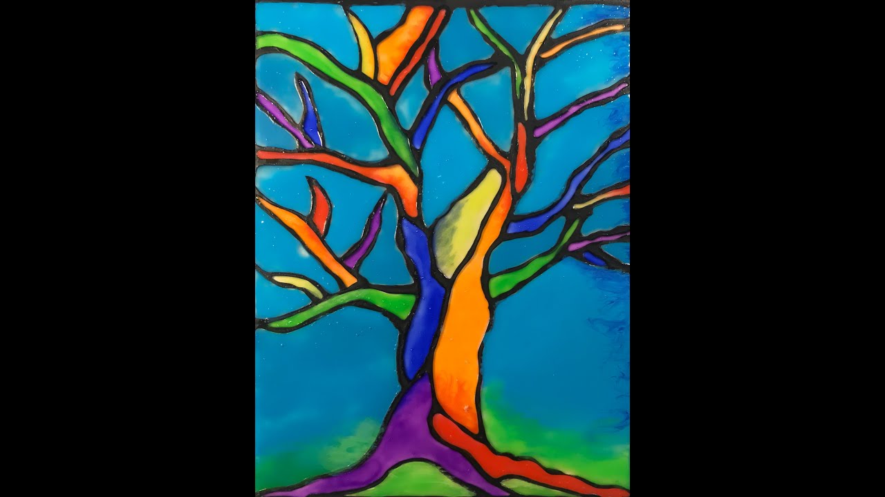 Faux Stained Glass Art