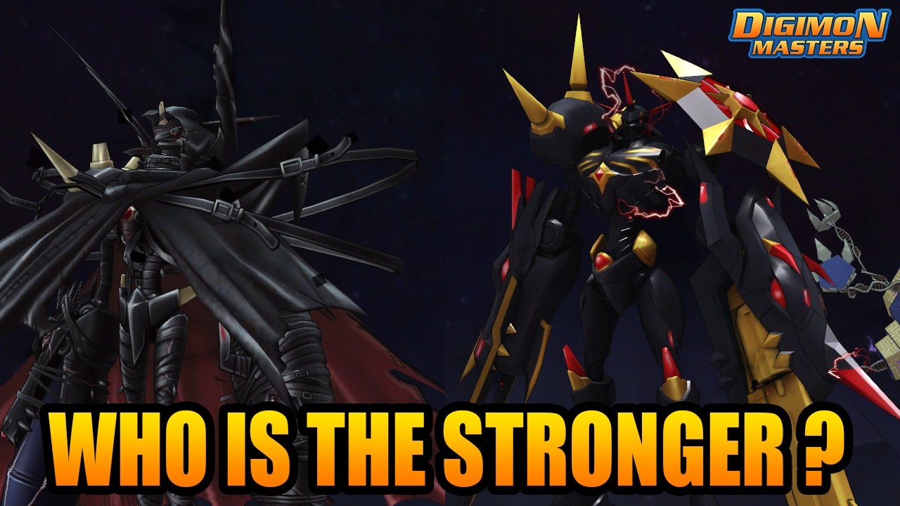 COMPARISSON : OMEGAMON ZWART D AND OMEGAMON ALTER B  - DIGIMON MASTERS ONLINE