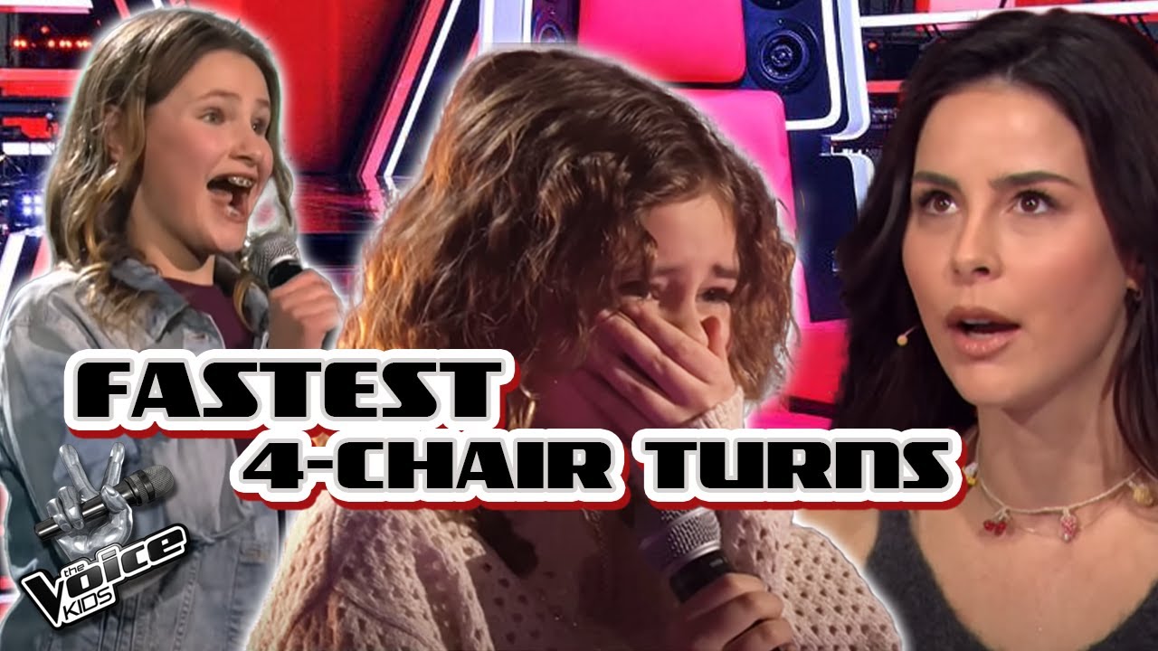 FASTEST 4-CHAIR Turns on the Voice Kids 2024! | The Voice Kids