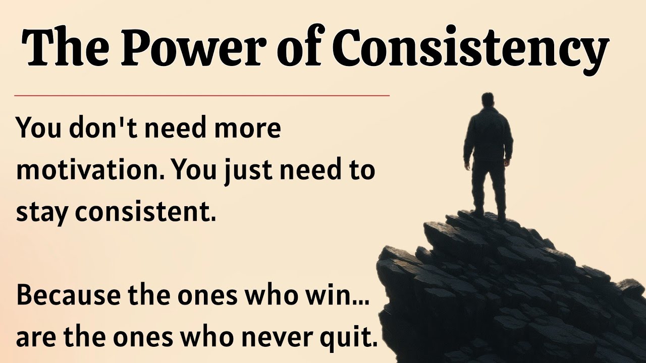 The Power of Consistency || Graded Reader || Improve Your English Speaking ✅