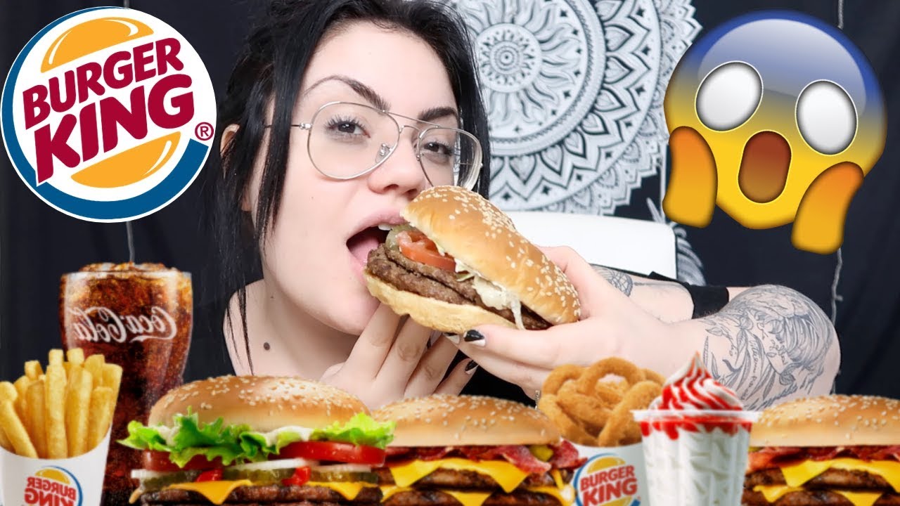 MANGIO CON VOI BURGER KING PER LA PRIMA VOLTA /mukbang / chiara paradisi