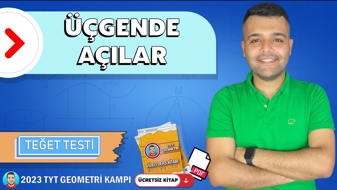 5) Üçgende Açılar | TEĞET TESTİ 📢 TYT Geometri Kampı - 2023 + PDF 📁