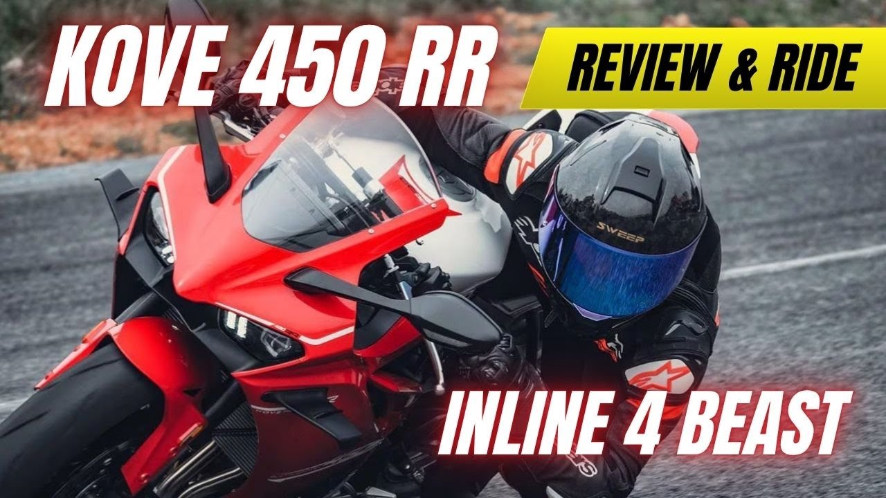 🏍️ Обзор KOVE 450RR на английском языке и первая поездка | Полные характеристики + реальные впеча...