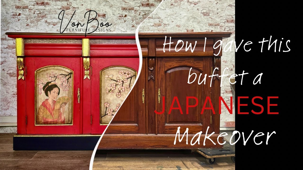 Incredible Japanese Inspired Furniture Makeover.