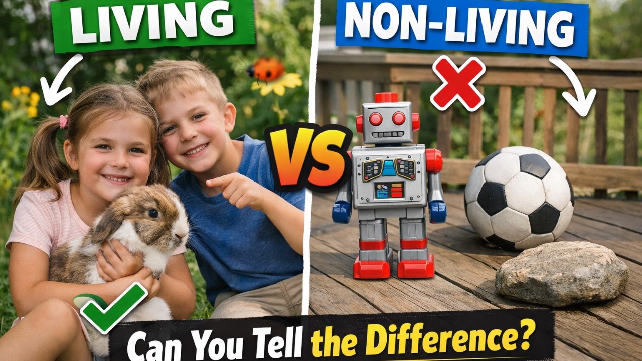 Living vs Non-Living Things | Middle Grade Students #livingandnonliving #science #scienceforkids