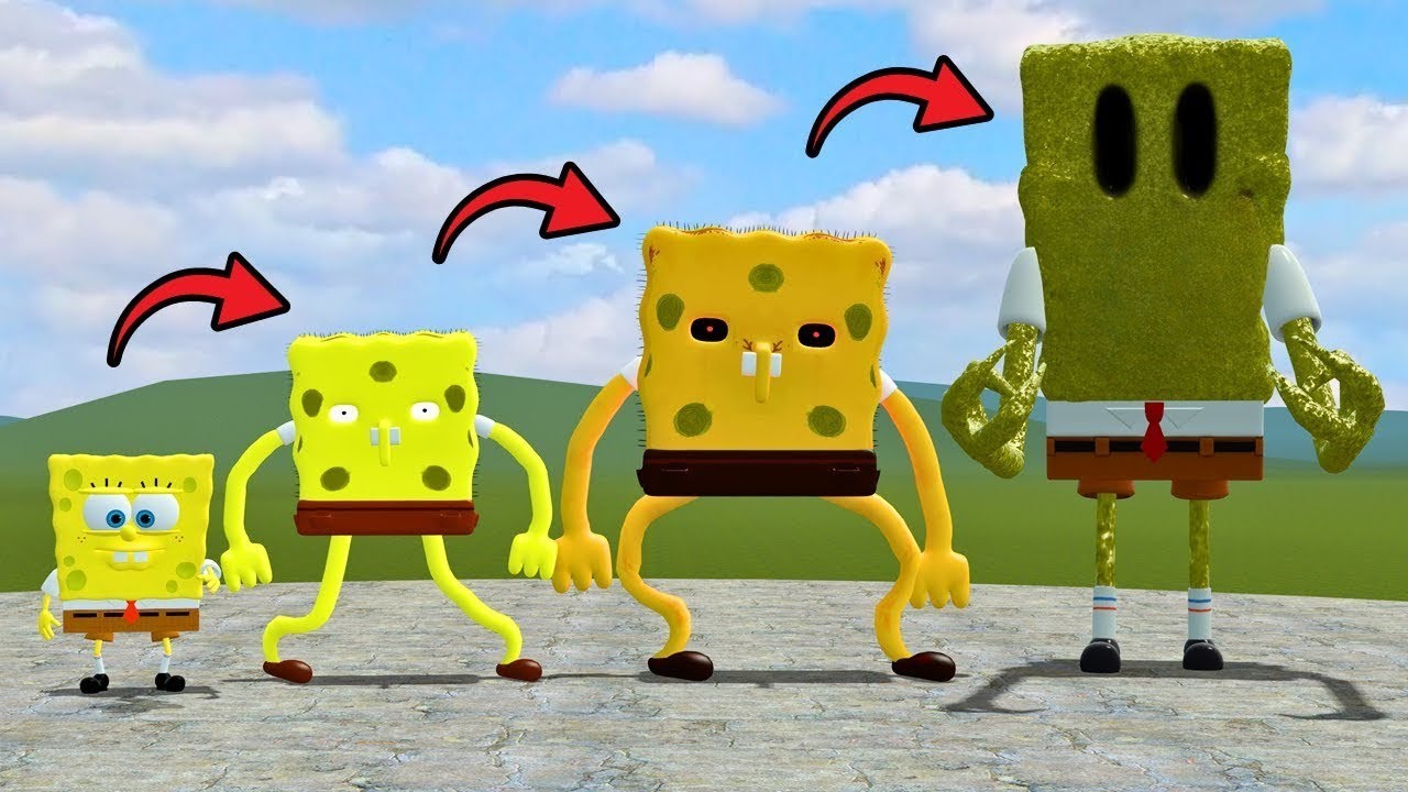Evolution Of SpongeBob Nextbot In Garry's Mod