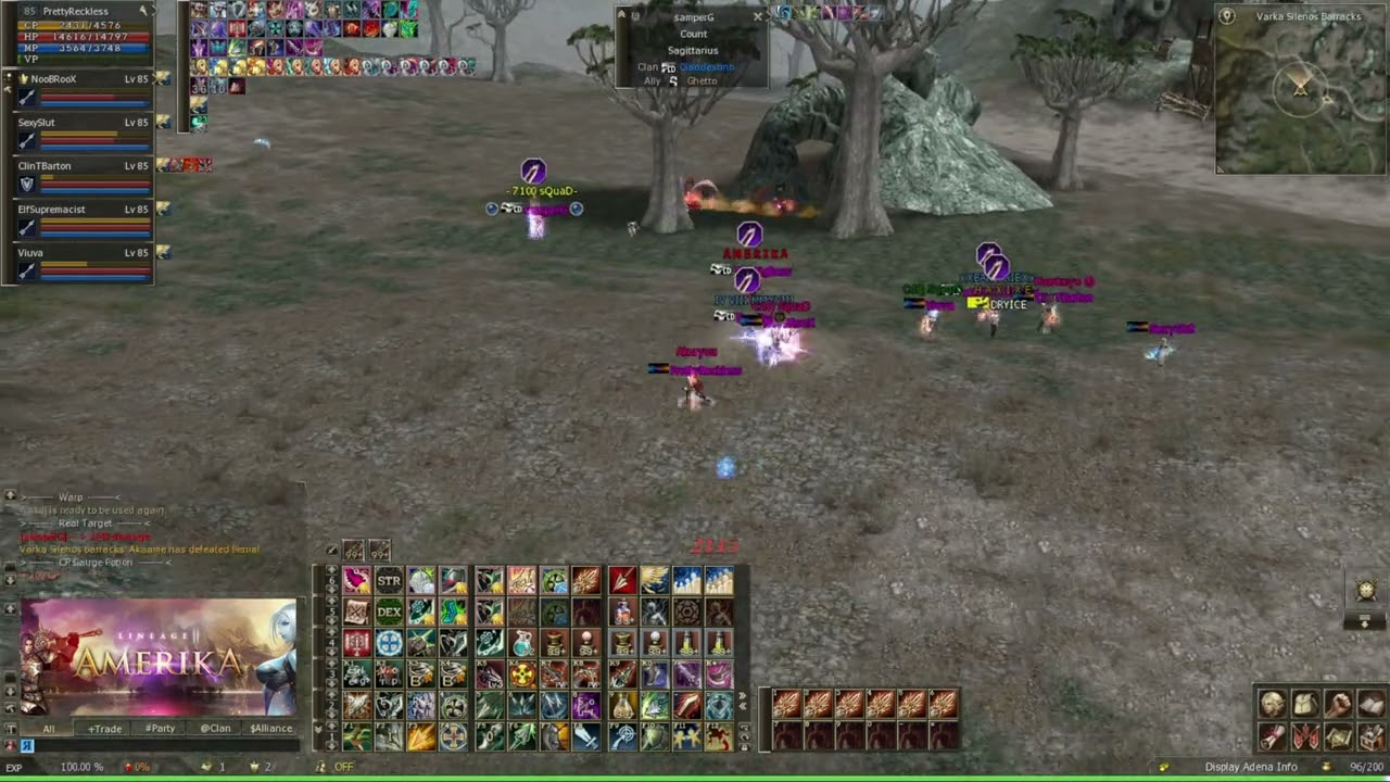 Lineage II Amerika - PVP Zone - We... the randoms