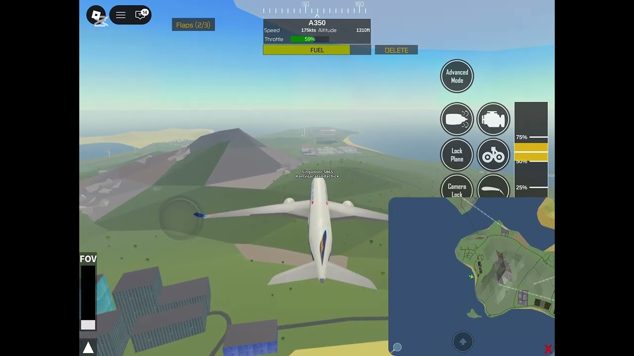 Singapore Airlines A350 Flight From Perth to Izolirani in PTFS Roblox