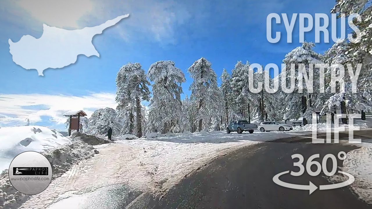 Troodos Winter Drive in 360! - February 1st 2024