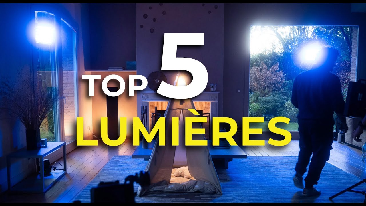 Mes 5 LUMIÈRES préférées et COMMENT je les UTILISE sur TOUS les TOURNAGES !