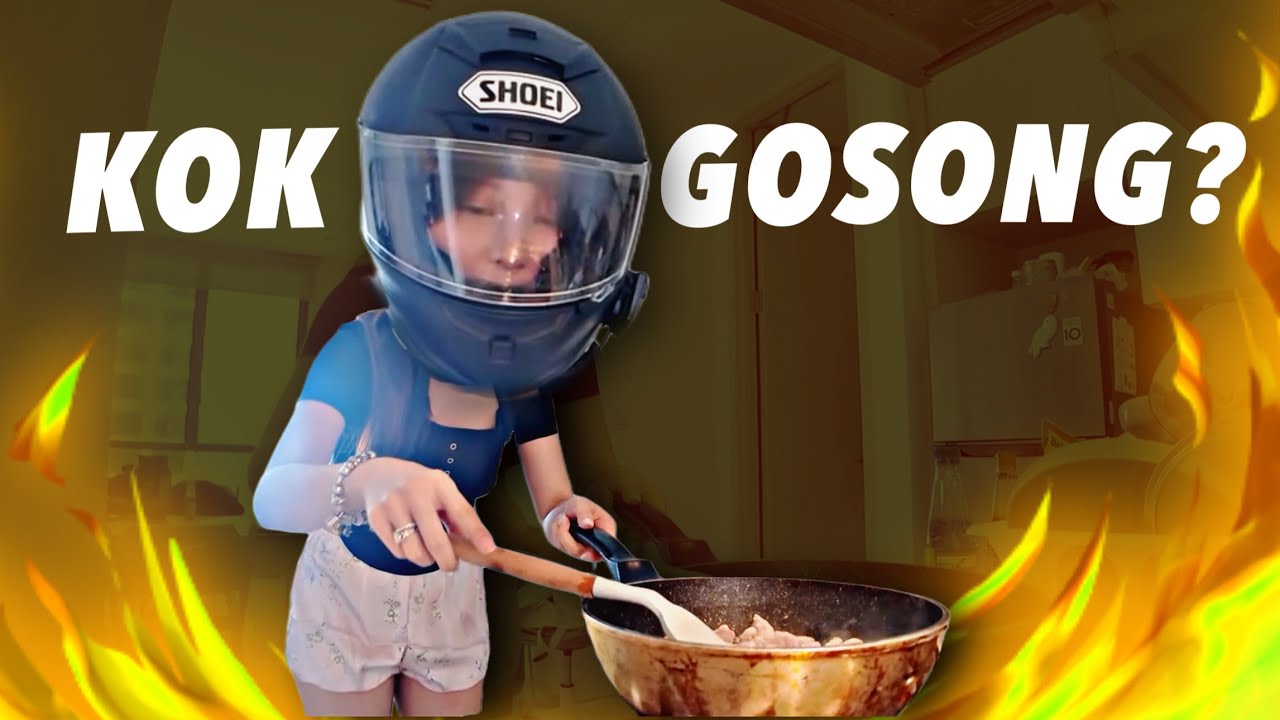 👩🏻&zwj;🍳 CHEF VIOR PERTAMA KALI MASAK!! PAKE HELM + GOSONG?!🍗