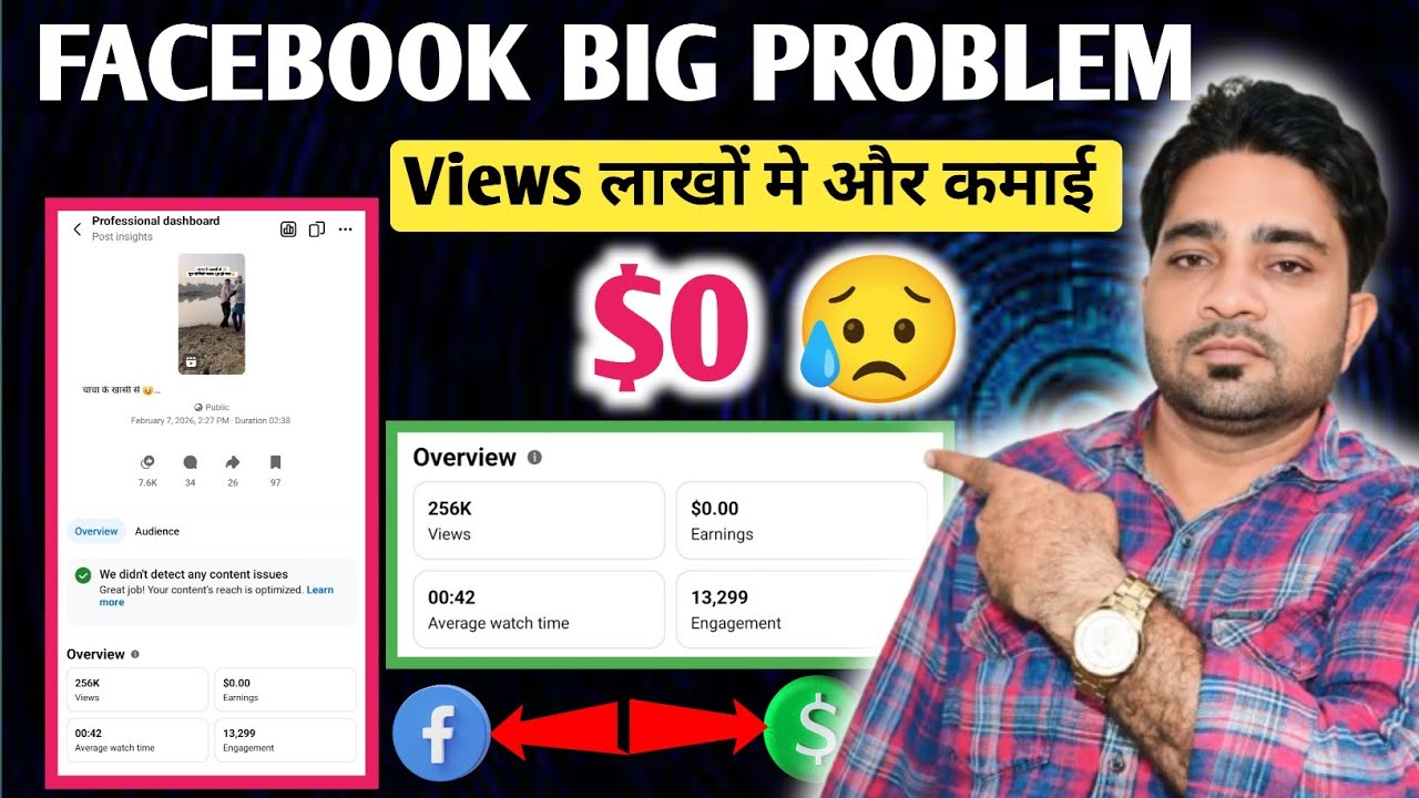 Facebook Earning Stopped 😱 | Millions of Views but Earning $0 | Facebook Big Problem |