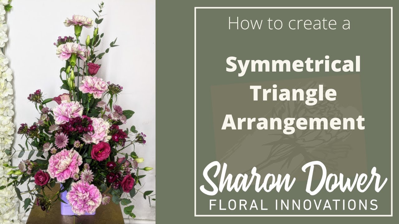 How to Make a Traditional Symmetrical Triangle Flower Arrangement