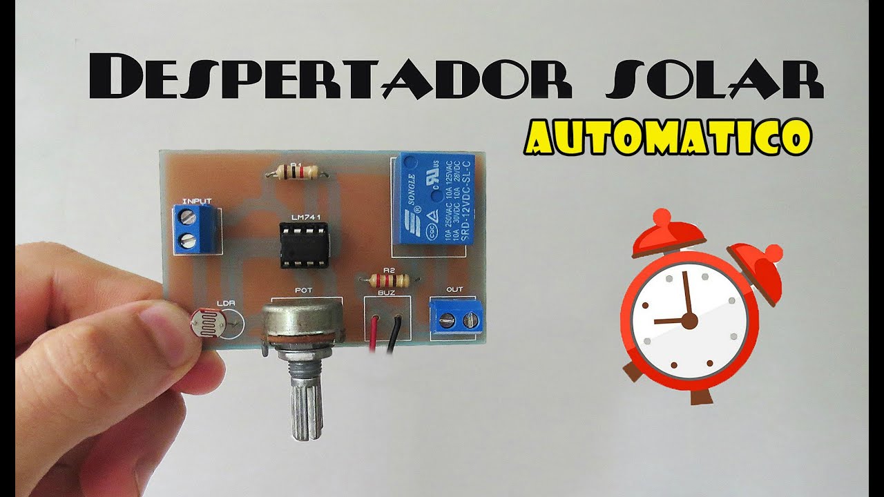 Despertador solar AUTOMATICO con LM741/Ideatronic