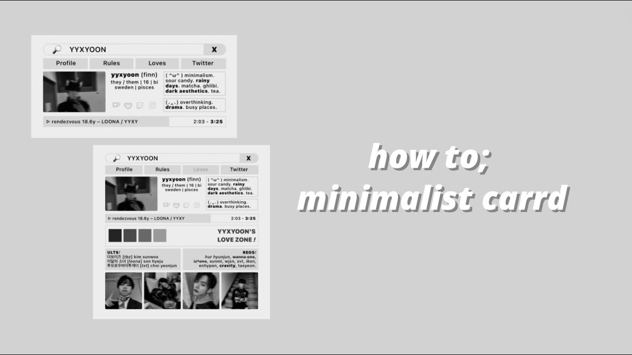 interactive minimalist carrd tutorial!