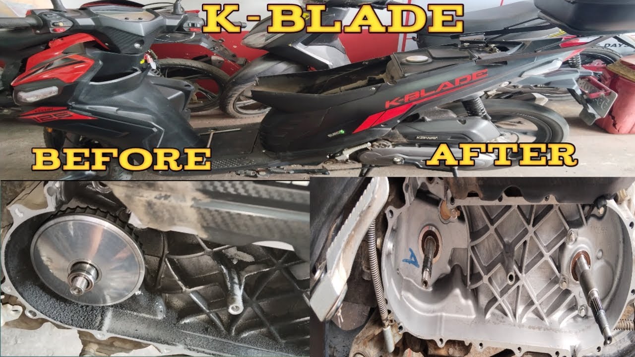 k-blade hard starting +CVT cleaning