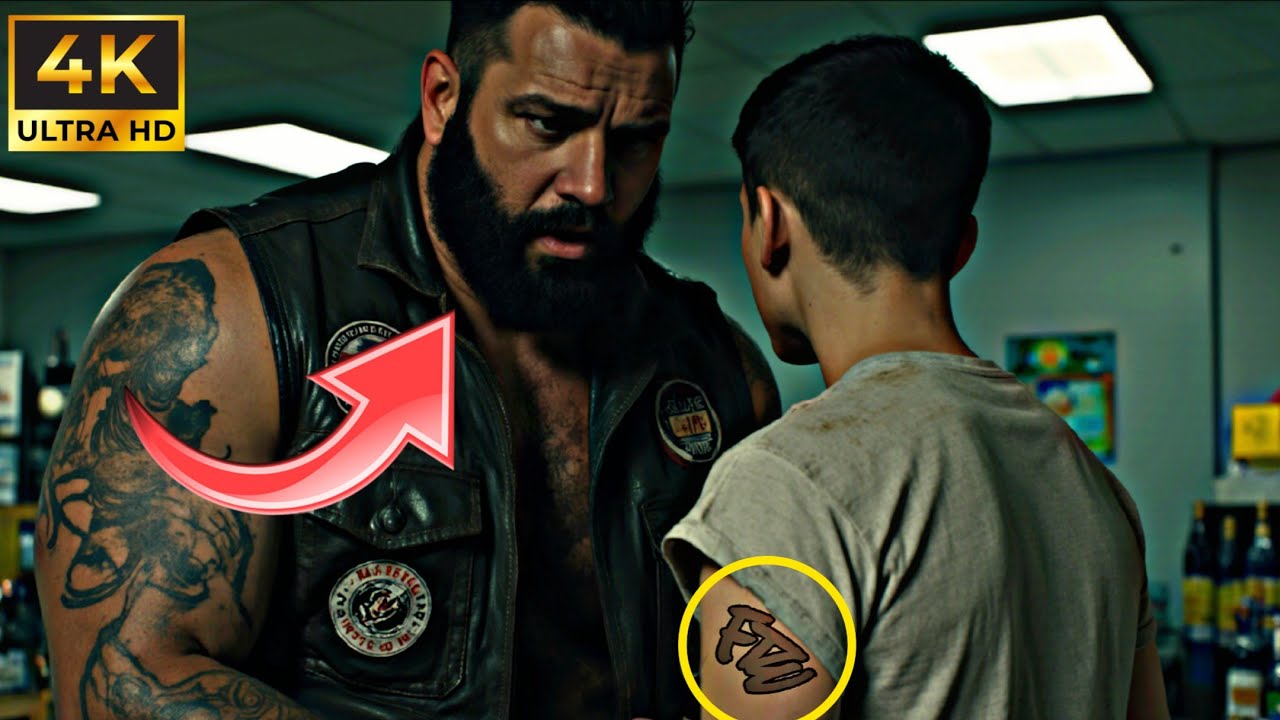 Cops für 12-Jährigen? Biker sieht Tattoo. 3 Buchstaben ließen die Gang erstarren!