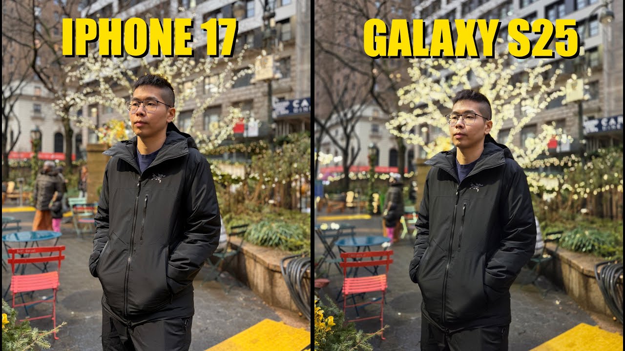 Сравнение камер iPhone 17 и Galaxy S25!