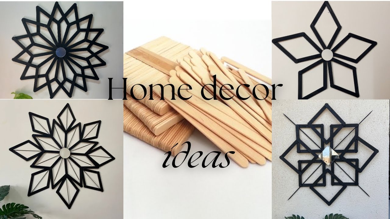 Top 4 Diy popsicle stick Home decor ideas | craft ideas | wall decor #diy #homedecor#stickcraft
