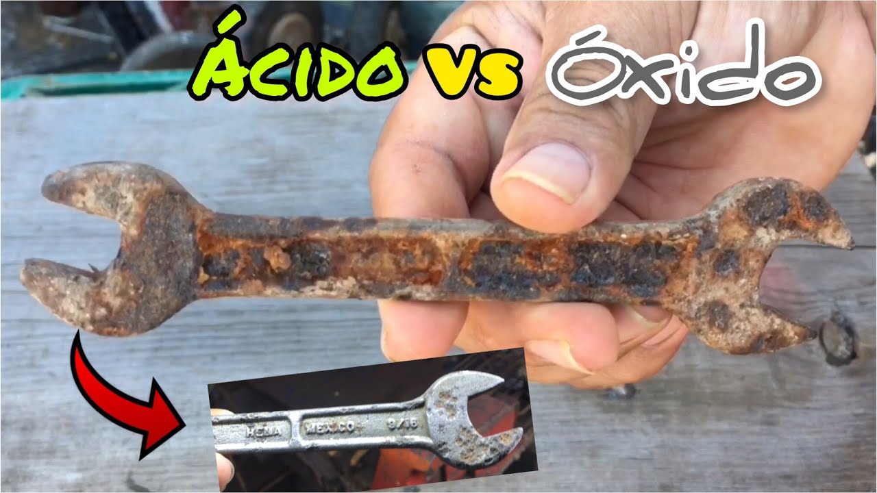 Como quitar el óxido con ácido muriatico 🔧
