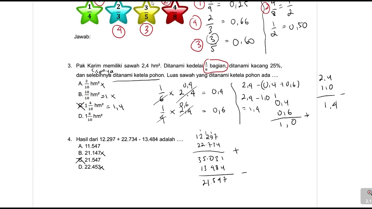 [HOT❗] PEMBAHASAN SUPER JELAS SOAL TKA MATEMATIKA KELAS 6 (PART 1)!