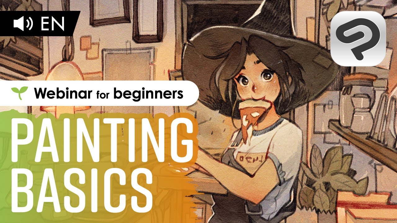 Painting basics with SimzArt / Clip Studio Paint Webinar for beginners