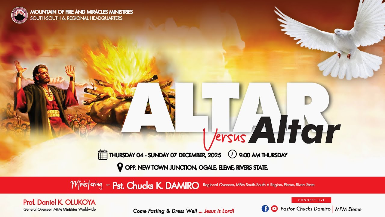 ALTAR VS altars, [DAY 2] 5TH DEC 2025, @ MFM S/S 6 REGIONAL HQTRS, ELEME WITH PASTOR CHUCKS DAMIRO.