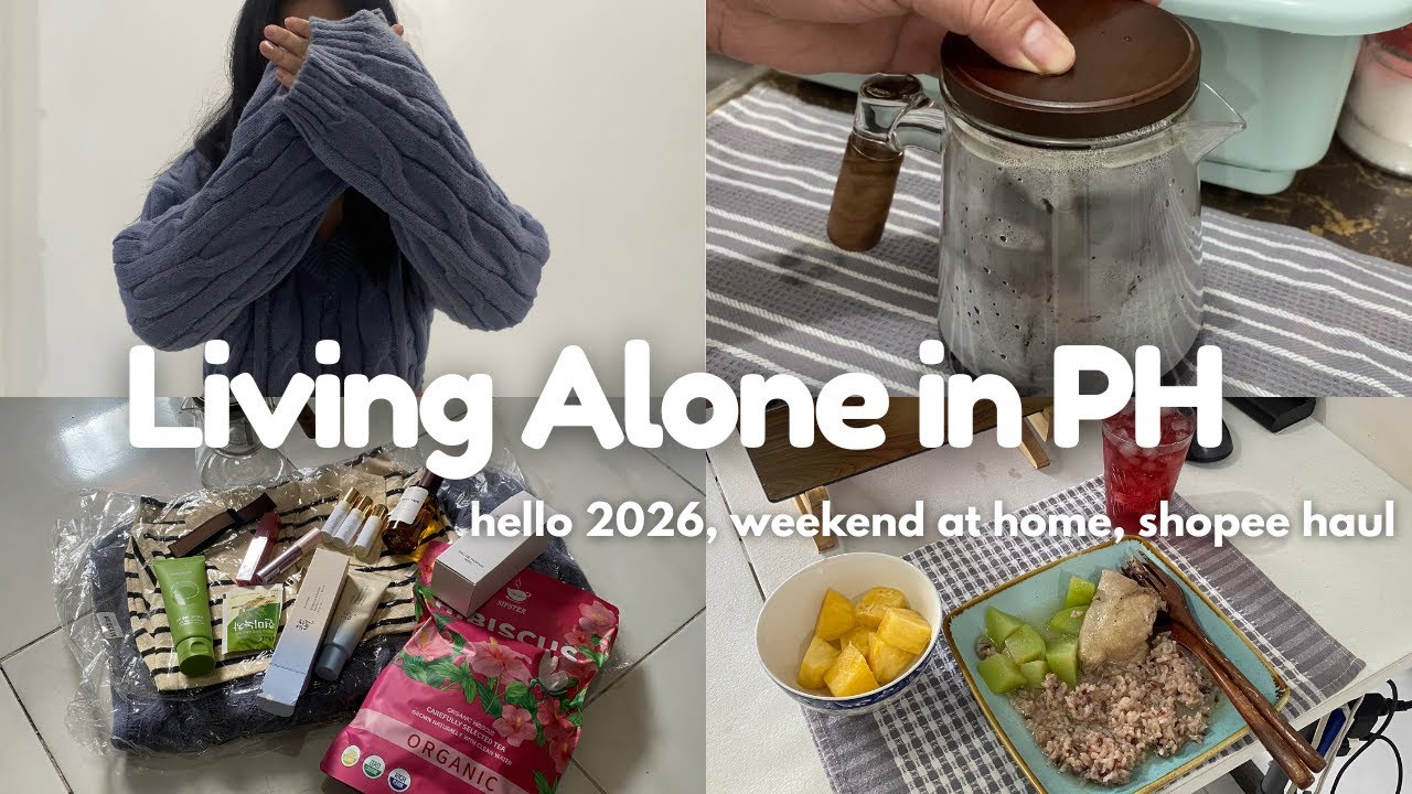 Living alone in the Philippines: hello 2026, a therapeutic life at home, shopee haul + try on✨🌻