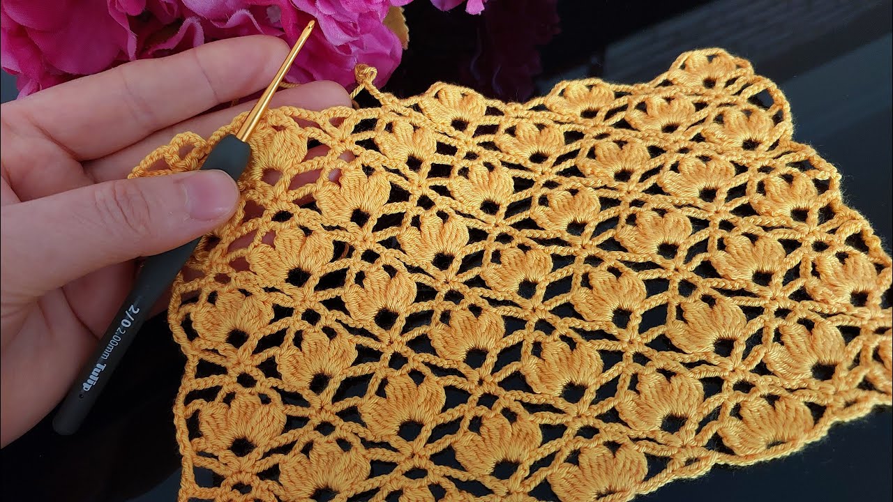 5 min. do it, Do you want to learn how to make crochet flower very easy? shawl/ jacket/ top/ bag