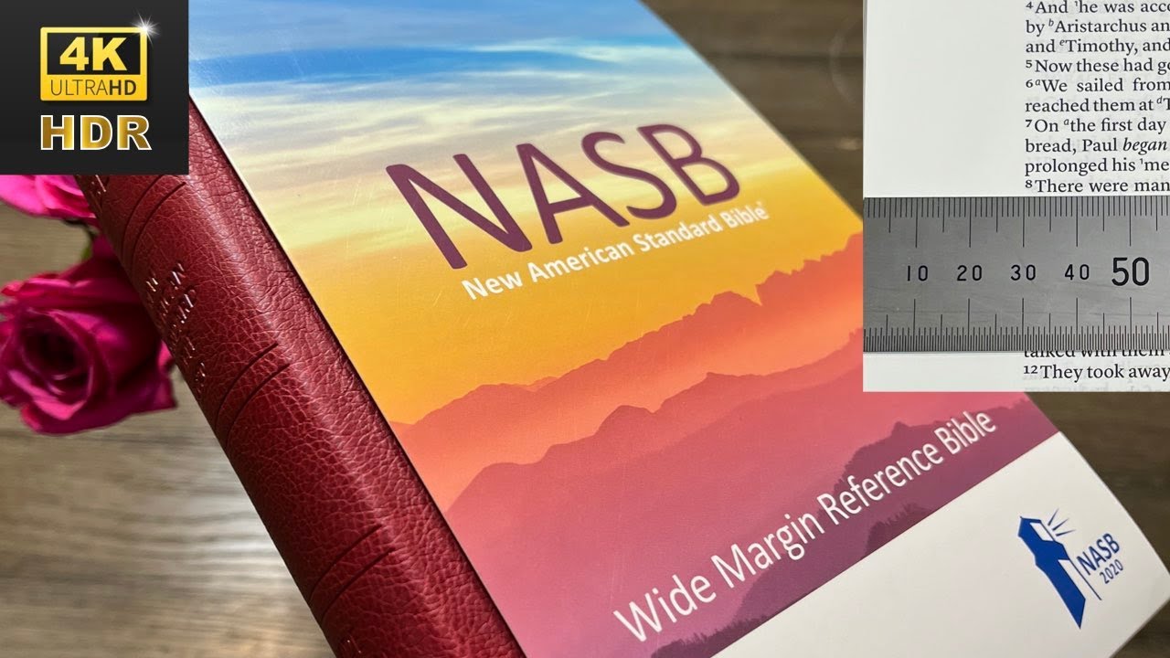 First Look: Wide Margin Reference, Lockman NASB 2020 in Maroon Leathersoft