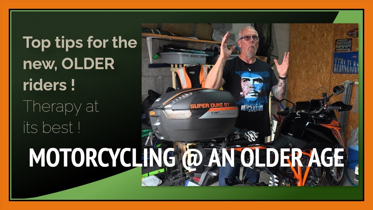 Motorcycling at an older age  2025 09 03. Advice for bikers at an older age