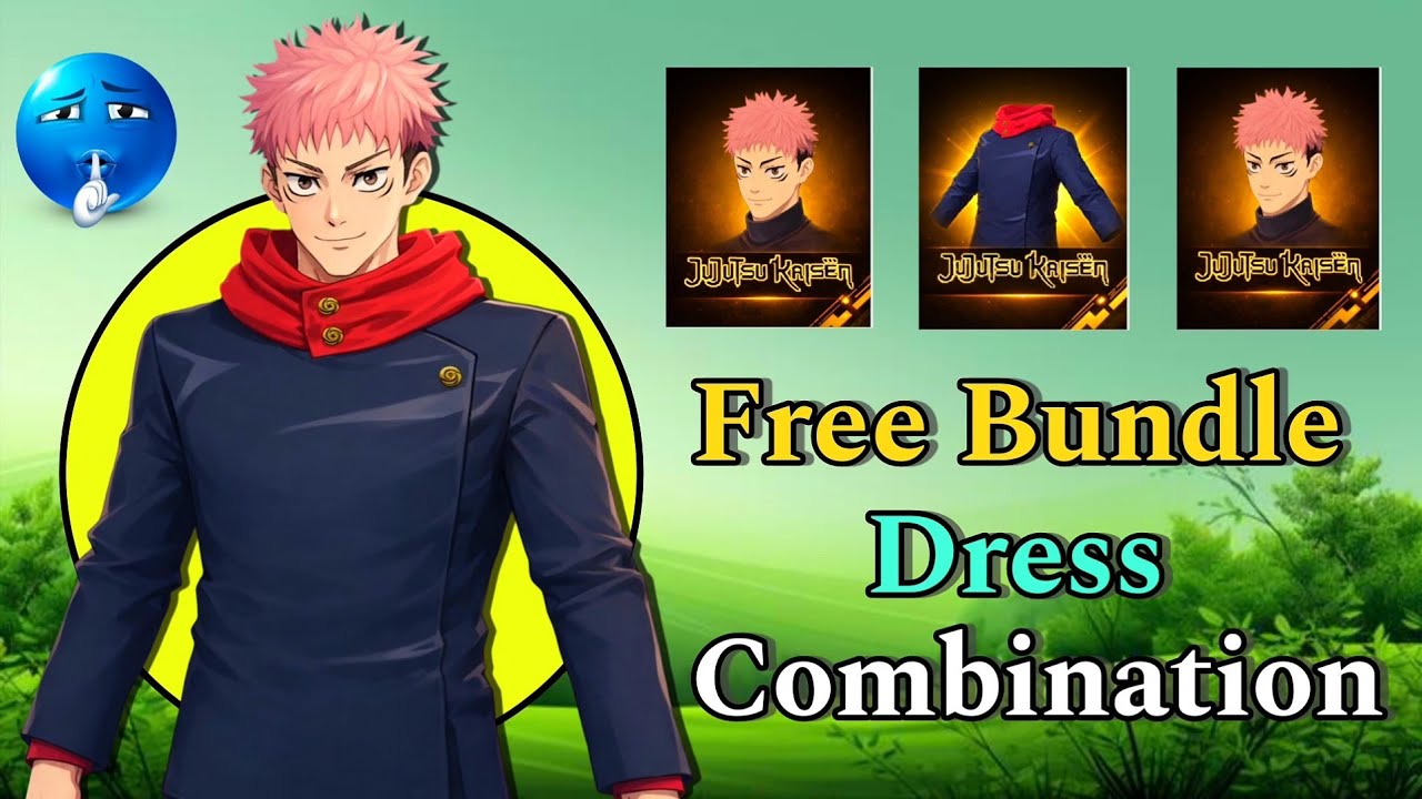 Free Yuji Itadori Bundle God Level Dress Combination || Free Bundle Dress Combination In Free Fire 
