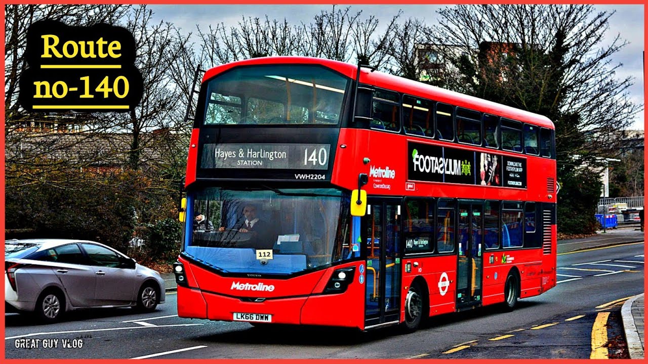 🇬🇧London Bus🚌Ride|Route No 140 Harrow Weald To Hayes & Harlington||Double Decker Bus|Great Guy Vlog