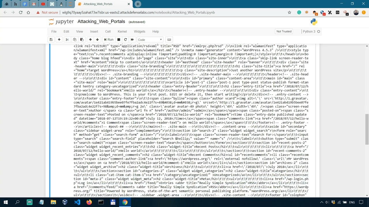 Python for Pentesters II - 6 - Attacking Web Forms with requests and BeautifulSoup in Python