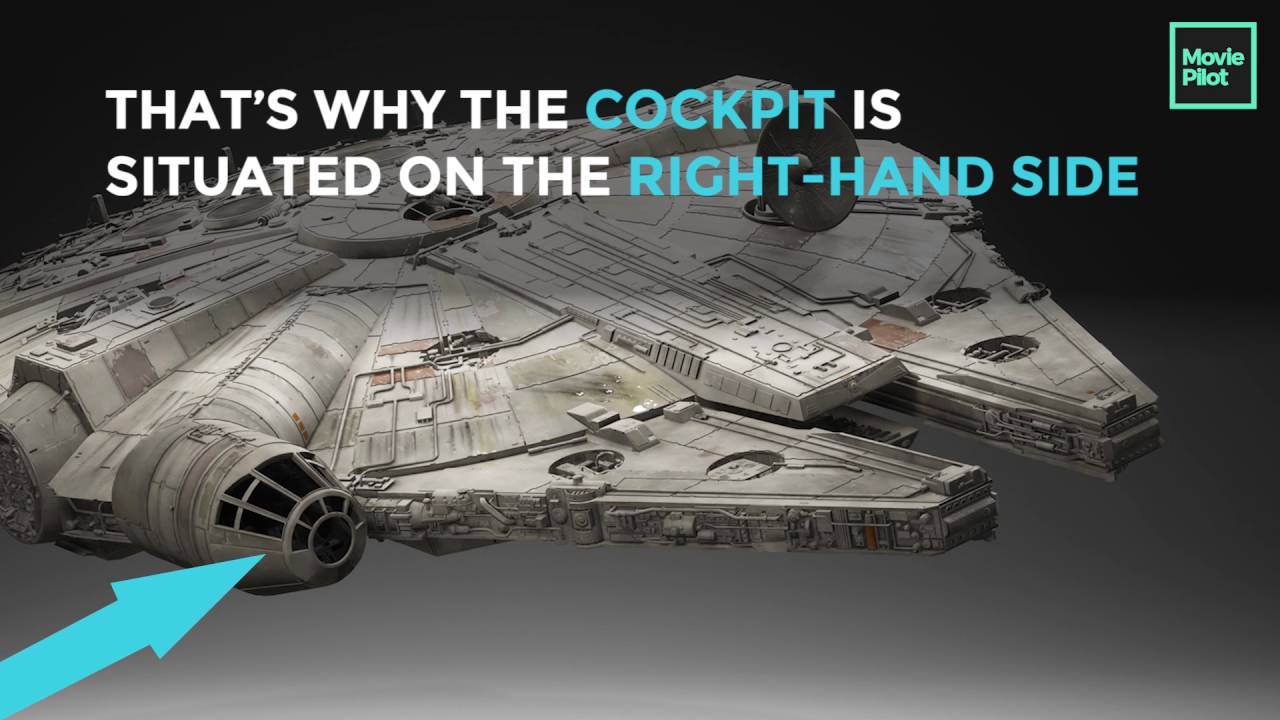 Star Wars Trivia - Why The Cockpit Of The Millennium Falcon Is Placed On The Side